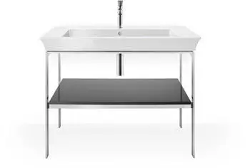 Duravit White Tulip Metallkonsole bodenstehend 984 x 450 mm graphit hochglanz (WT45410H1H1)
