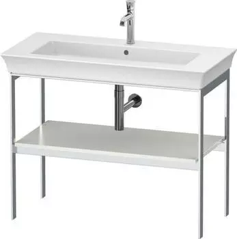 Duravit White Tulip Metallkonsole bodenstehend 984 x 450 mm weiß seidenmatt (WT454103636)