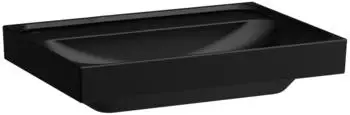 Laufen MEDA Aufsatzwaschtisch 650 x 460 mm schwarz matt (H8161147161121)