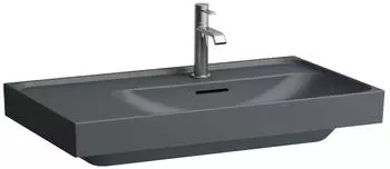 Laufen MEDA Waschtisch mit Ablagefl&auml;che links 800 x 460 mm graphit matt (H8171157581041)