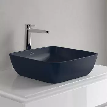 Villeroy & Boch Artis Aufsatzwaschtisch 410 x 410 mm eckig nightfall CeramicPlus (417841R6)