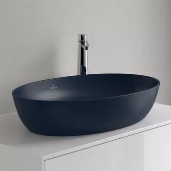 Villeroy & Boch Artis Aufsatzwaschtisch 610 x 410 mm oval nightfall CeramicPlus (419861R6)