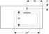 Geberit One Möbelwaschtisch 90cm Abgang horizontal weiß (505009001)