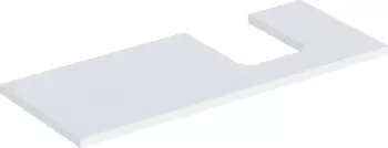 Geberit ONE Ausschnitt rechts f&uuml;r Aufsatzwaschtisch Schalenform 120 cm wei&szlig; / matt (505.315.00.2)