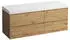 Laufen Lani Waschtischplatte weiß matt große Schublade links,1370x495x580mm, H4045801122671, Wildeiche