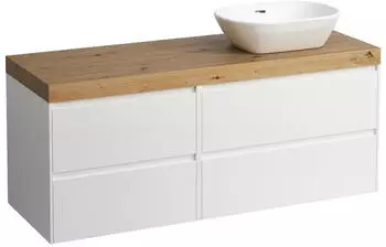 Laufen Lani Waschtischplatte wildeiche 1 Ausschnitt rechts, 1370x495x580mm, H4065831129991, Multicolor