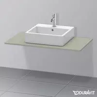 Duravit Konsole XSquare 100x55cm, steingrau s-matt, m 1 Ausschn