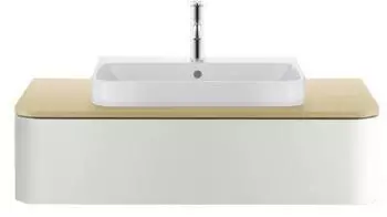 Duravit Happy D.2 Plus Konsole f&uuml;r 1 Aufsatz-/Einbauwaschtisch HP031E07171