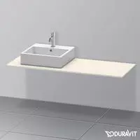Duravit Konsole XSquare 140x55x1,6cm, m 1 AS, Ausschn li, Tau
