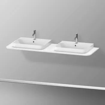 Duravit Happy D.2 Plus Konsole f&uuml;r 2 Aufsatz-/Einbauwaschtische HP032HB3939