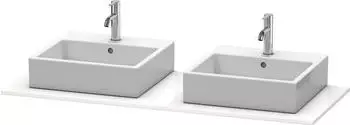 Duravit XSquare Konsole 140 cm mit zwei Ausschnitten nachtblau seidenmatt (Lack) (XS063GB9898)