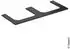 Geberit ONE Ausschnitt 2-fach für Aufsatzwaschtisch Marmoroptik 120 cm schwarz matt (505.165.00.2)