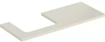 Geberit ONE Ausschnitt links f&uuml;r Aufsatzwaschtisch 120 cm sand-grau / lackiert hochgl&auml;nzend (505.305.00.4)