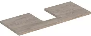 Geberit ONE Ausschnitt mittig f&uuml;r Aufsatzwaschtisch Schalenform 120 cm nussbaum hickory / melamin holzstruktur (505.275.00.6)