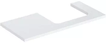 Geberit ONE Ausschnitt rechts f&uuml;r Aufsatzwaschtisch 105 cm wei&szlig; / lackiert hochgl&auml;nzend (505.324.00.1)