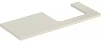 Geberit ONE Ausschnitt rechts f&uuml;r Aufsatzwaschtisch 120 cm sand-grau / lackiert hochgl&auml;nzend (505.325.00.4)