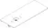 Hansgrohe Xelu Q Konsole mit Ausschnitt links 136x55 cm ohne Hahnloch eiche natur