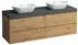 Laufen Lani Waschtischplatte verkehrsgrau 1 Ausschnitt links und rechts, 1570x495x580mm, H4055941122671, Wildeiche