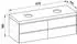 Laufen Lani Waschtischplatte verkehrsgrau 1 Ausschnitt links und rechts, 1570x495x580mm, H4055941122611, Weiß glänzend