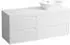 Laufen Lani Waschtischplatte weiß matt 1 Ausschnitt rechts, 1370x495x580mm, H4045831122601, Weiß matt