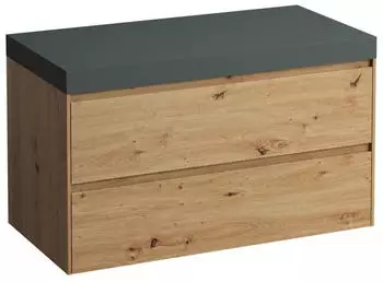 Laufen Lani Waschtischplatte verkehrsgrau 985x495x580mm, H4055601122671, Wildeiche
