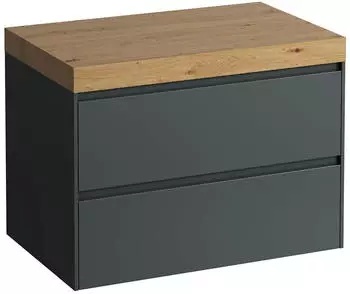 Laufen Lani Waschtischplatte wildeiche 785x495x580mm, H4065501122661, Verkehrsgrau