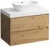 Laufen Lani Waschtischplatte weiß matt 1 Ausschnitt mittig, 785x495x580mm, H4045511122671, Wildeiche