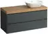 Laufen Lani Waschtischplatte wildeiche 1 Ausschnitt rechts, 1185x495x580mm, H4065731122661, Verkehrsgrau