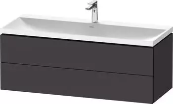 Duravit L-Cube c-shaped Badm&ouml;bel-Set 1200 mm graphit supermatt/graphit supermatt (LC6953O80800000)