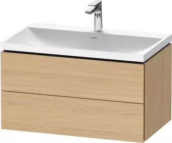 Duravit L-Cube c-shaped Badm&ouml;bel-Set 800 mm eiche natur/eiche natur (LC6951O30300000)