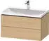 Duravit L-Cube c-shaped Badmöbel-Set 800 mm eiche natur/eiche natur (LC6951O30300000)