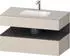 Duravit Qatego Einbauwaschtisch mit Unterbau 1000 mm mit Nischenbeleuchtung taupe (QA4786049910010)