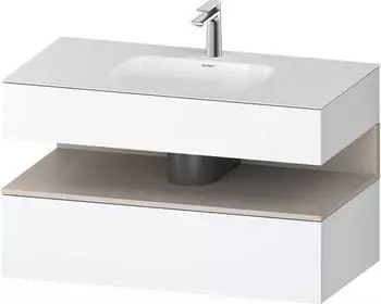 Duravit Qatego Einbauwaschtisch mit Unterbau 1000 mm wei&szlig; matt (QA4786091180000)