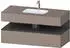 Duravit Qatego Einbauwaschtisch mit Unterbau 1200 mm basalt matt (QA4787049430000)