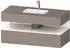 Duravit Qatego Einbauwaschtisch mit Unterbau 1200 mm basalt matt (QA4787022430000)