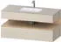 Duravit Qatego Einbauwaschtisch mit Unterbau 1200 mm mit Nischenbeleuchtung taupe supermatt (QA4787030830010)