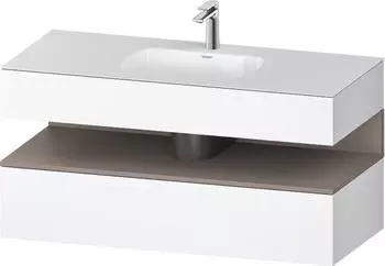 Duravit Qatego Einbauwaschtisch mit Unterbau 1200 mm wei&szlig; matt (QA4787043180000)