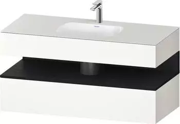Duravit Qatego Einbauwaschtisch mit Unterbau 1200 mm wei&szlig; supermatt (QA4787016840000)