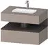 Duravit Qatego Einbauwaschtisch mit Unterbau 800 mm basalt matt (QA4785080430000)