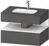 Duravit Qatego Einbauwaschtisch mit Unterbau 800 mm graphit matt (QA4785084490000)