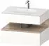 Duravit Qatego Einbauwaschtisch mit Unterbau 800 mm mit Nischenbeleuchtung weiß hochglanz (QA4785055220010)