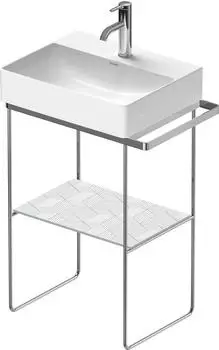 Duravit DuraSquare Metallkonsole Chrom Poliert, bodenstehend/Wandmontage, 565x380x740mm (0031321000)