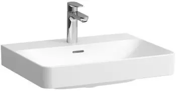 Laufen Pro X Aufsatz-Waschtisch 60x46.5cm, 1 Hahnloch, mit Überlauf, weiß matt (H8108637571041)