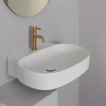 Ideal Standard Linda-X Wandwaschtisch 60cm, 1 Hahnloch, ohne &Uuml;berlauf, seidenwei&szlig; matt (T4393V1)