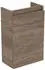 Ideal Standard Eurovit+ Handwaschbecken-Paket mit Unterschrank, 1 Tür, 37cm, Schwarz/Nussbaum (R0578Y9)