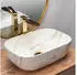Rea Belinda Aufsatzwaschbecken 46x32cm Rechteckig Grau/Stein (REA-U6596)