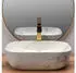 Rea Belinda Aufsatzwaschbecken 46x32cm Rechteckig Grau/Stein (REA-U6596)