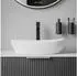 Bernstein PB2004 Aufsatzwaschbecken Oval Mineralguss 55x35cm Weiß Hochglanz (0716669489840)