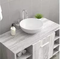 vidaXL Waschbecken Wei&szlig; 28x28x10 cm Keramik