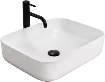 Rea Demi Slim Aufsatzwaschbecken 51x39cm Keramik wei&szlig; (REA-U1953)